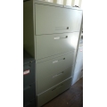 Locking Global 5-Drawer Lateral Flip-Front Filing Cabinet